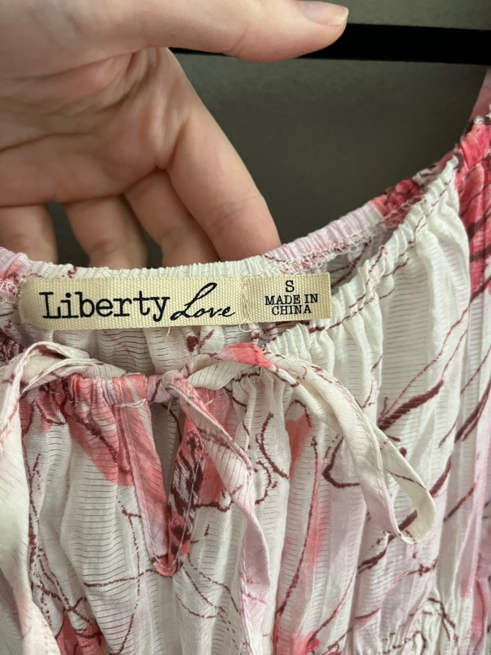 Liberty Love Mini Dress Milkmaid Gathered Bust Empire Waist A-Line Coquette Pink - Picture 7 of 13